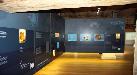 Innenaufnahme der Ausstellung im Besucherzentrum Welterbe