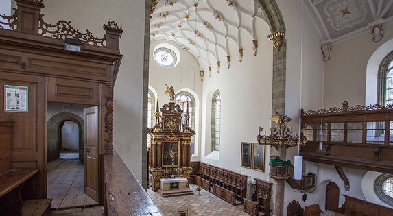 Innenansicht der Dreieinigkeitskirche